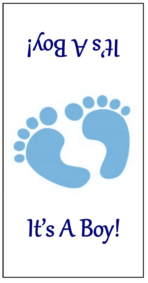 30 It's A Boy - Hershey Nugget Labels - Blue - Shower Favors - Party Favors - Image 2 of 2