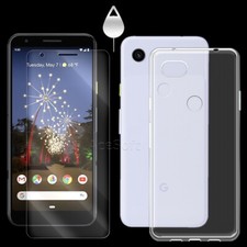 High Definition High Grade Screen Protector Film and TPU Case f Google Pixel 3a