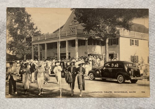 Authentic Vintage Postcard! Lakewood Theatre! Skowhegan, Maine! Cc643 - Picture 1 of 2