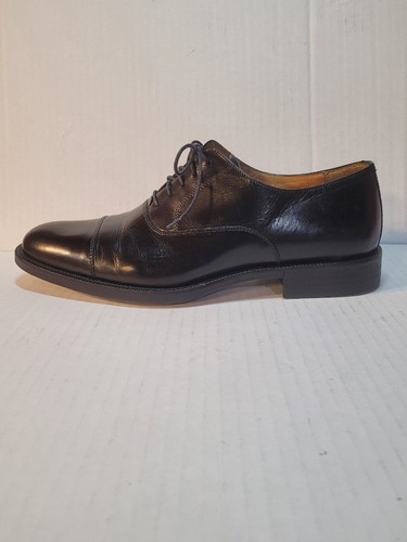 Mens Johnston Murphy Signature Series Leather Cap-Toe Oxfords US Size 9.5 Italy - Picture 9 of 10