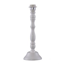 Tischleuchte Holz Matt Weiß Gewischt Boston Tischlampe 1744628