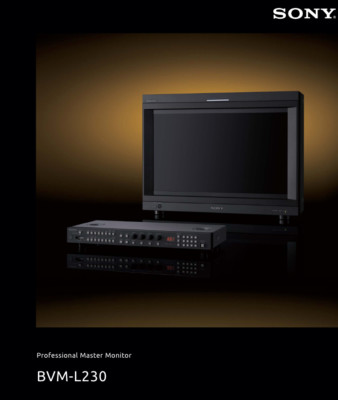 Sony BVM-L230 Car Video System User Manual Black and white FREE SHIPPING