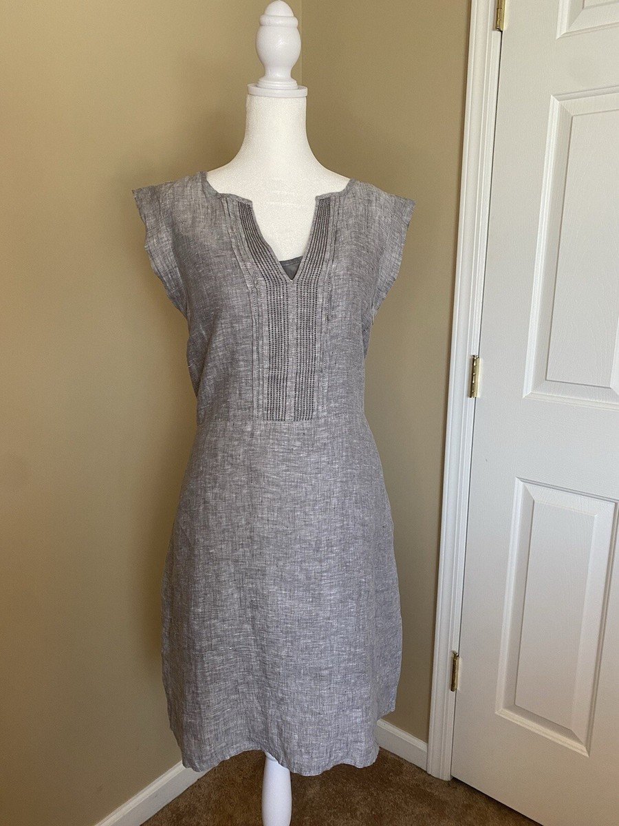 Garnet Hill Grey 100% Linen Shift Dress Size 8 | eBay Garnet Hill Grey 100% Linen Shift Dress Size 8 | eBay