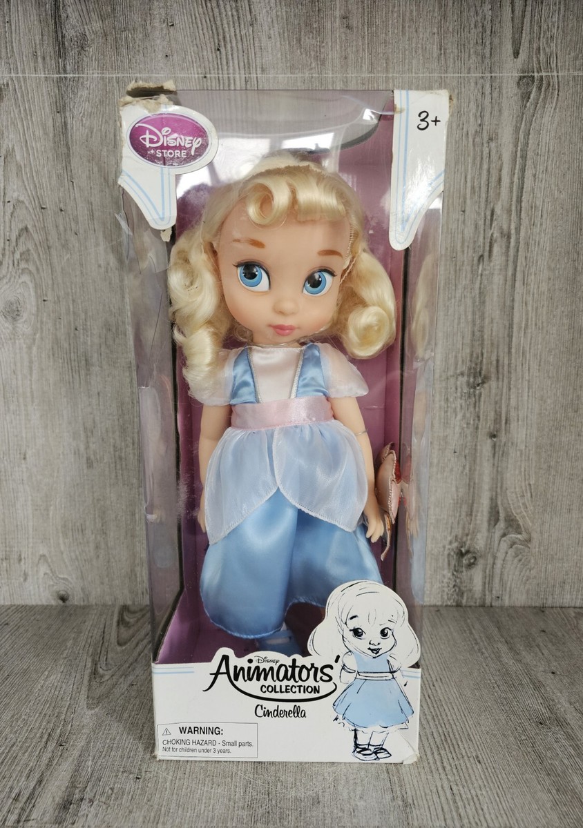 DISNEY STORE ANIMATORS COLLECTION CINDERELLA DOLL NEW BUT WEAR TO