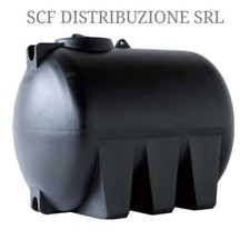 SERBATOIO CISTERNA POLIETILENE ORIZZONTALE DA INTERRO 2000 LT LITRI  NERA
