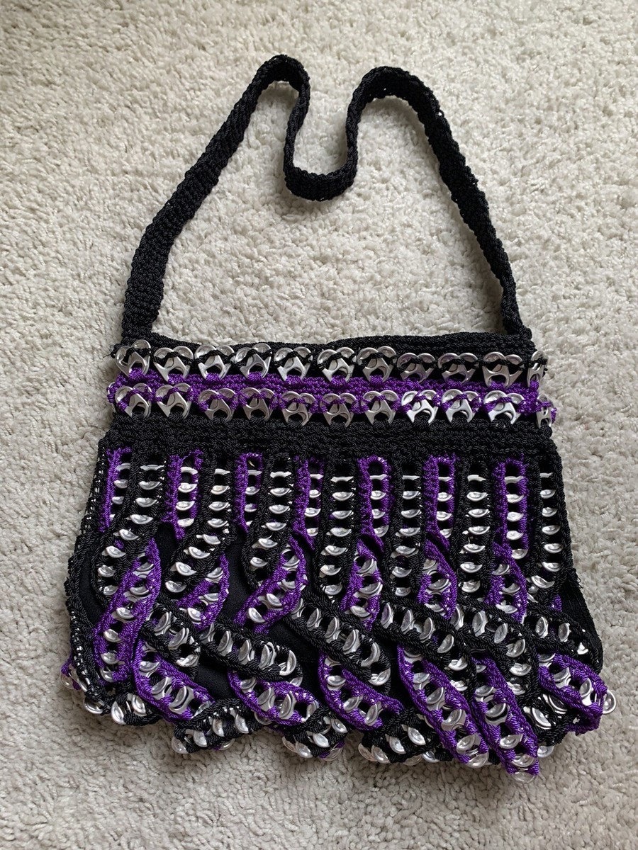 Vintage Pop Top Purple Satchel Bag