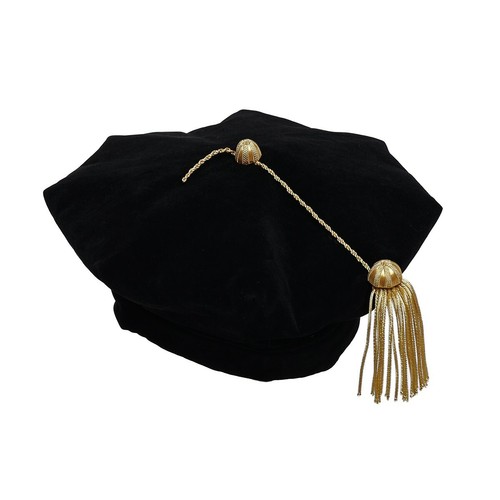 1pc Doctorial Hat Doctoral Tam with 