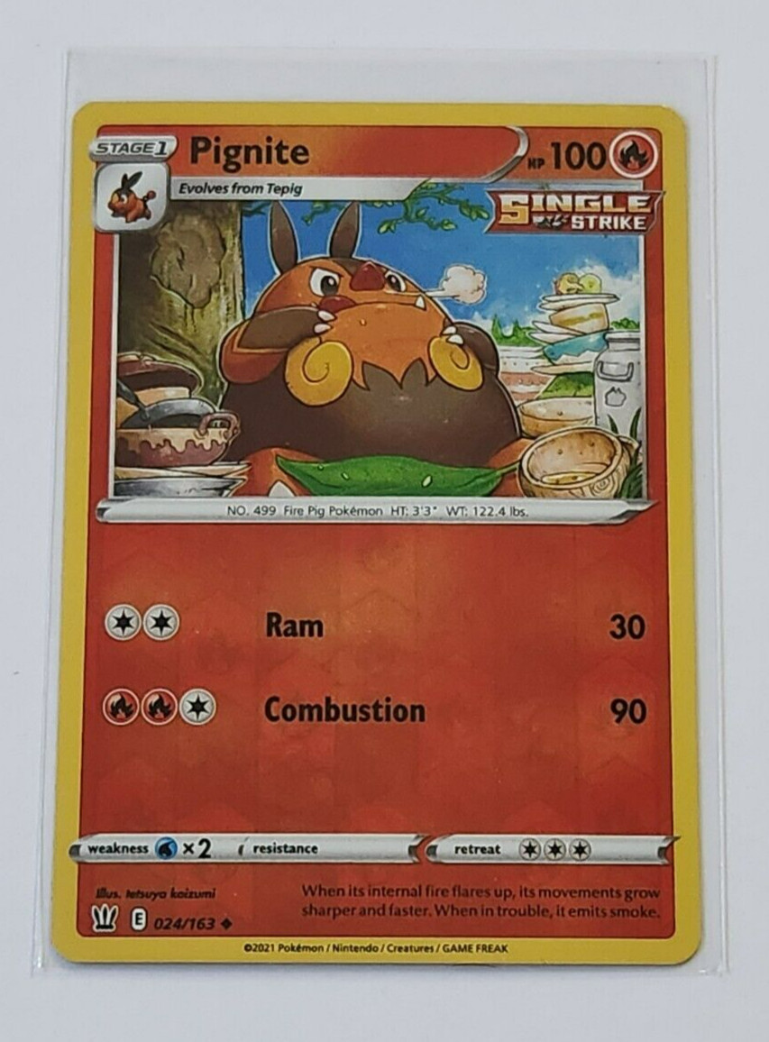 2021 POKEMON PIGNITE HOLO TRADING CARD
