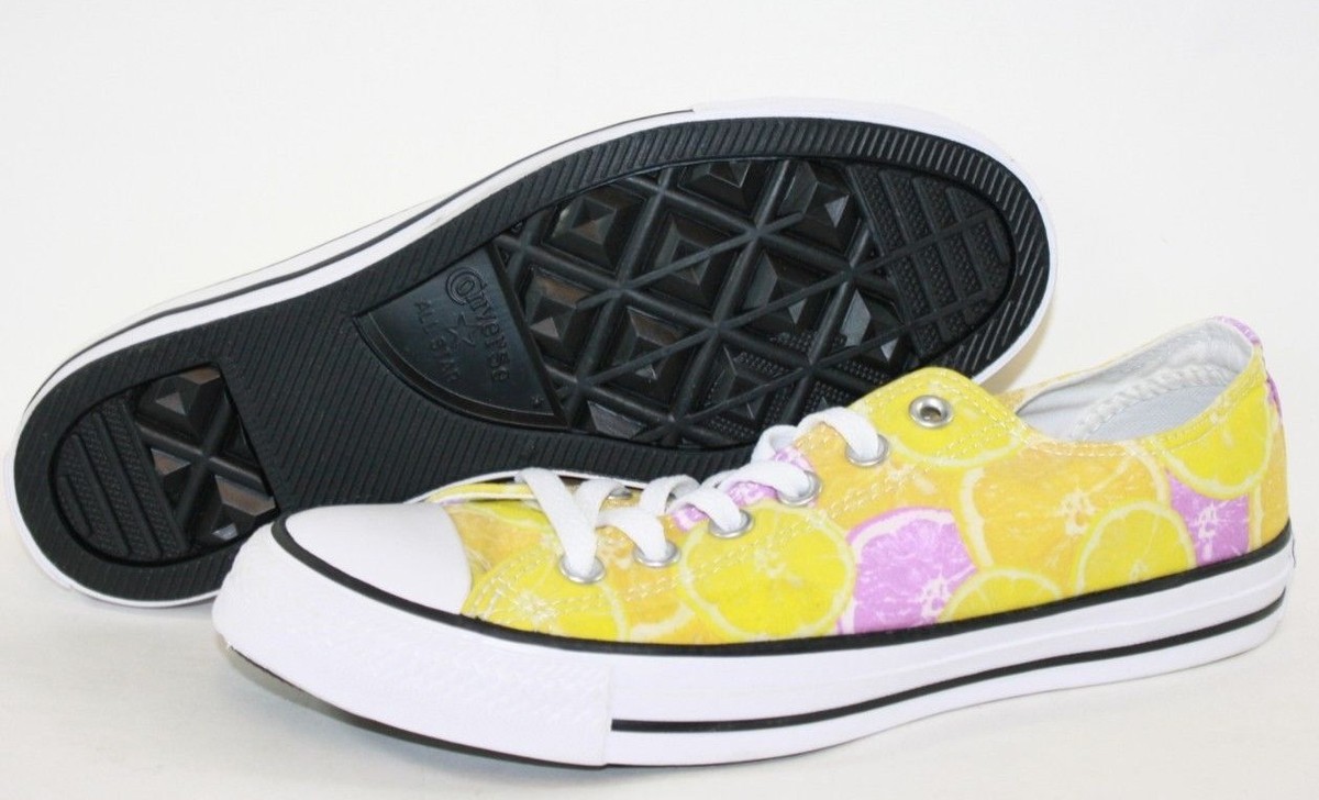 NEW Womens CONVERSE All Star Citrus Fruit Slices 154460F Sneakers