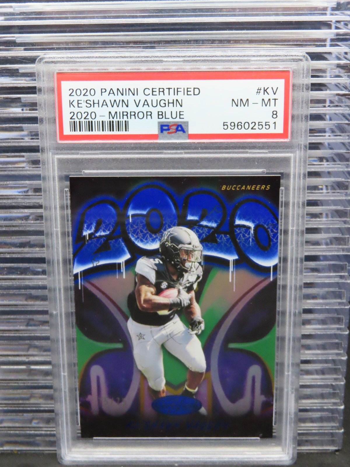 Ke'Shawn Vaughn Panini Certified 2020 #KV Blue Mirror