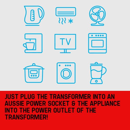 300W GENPOWER Step Down Transformer 240V-110 Stepdown Voltage Converter AU-US - Picture 7 of 9