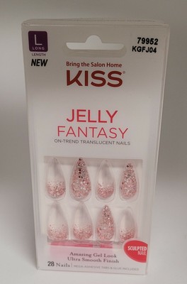 clear jelly press on nails