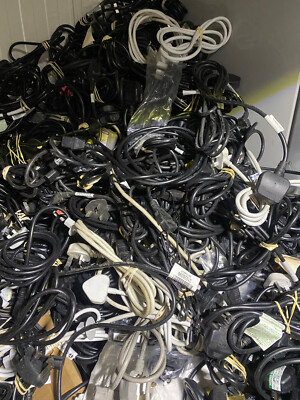 RESTPOSTEN x 50 Netzkabel Wasserkocher Kabel 3 Pin IEC C13 PC TV MONITOR GETESTET