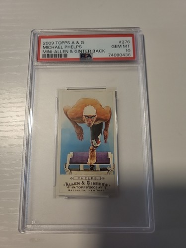 Michael Phelps [Mini Allen & Ginter Back] #276 2009 Topps Allen & Ginter card