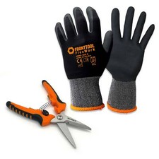 FRONTTOOL Universalschere Allzweckschere mit Arbeitshandschuhe Gartenhandschuhe