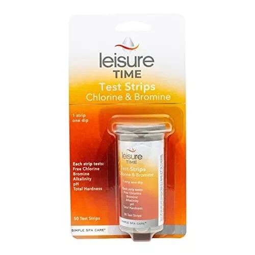 Leisure Time Chlorine and Bromine Test Strips 50 Pack