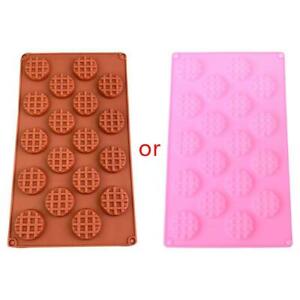 18 Cavity Silicone Waffle Mold Maker Cake Cookie Chocolate Pan Baking Mould
