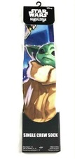 DISNEY-STAR WARS THE MANDALORIAN BABY YODA CREW Men's Sock Multicolor Size 6-12