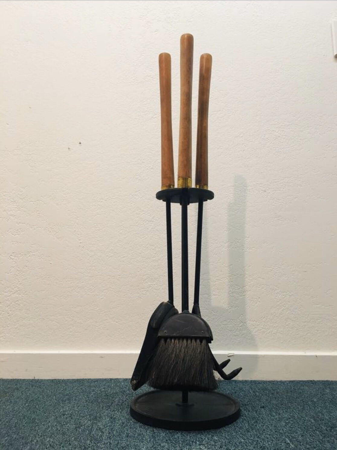Mid Century Modern Long Handle Fireplace Tool Set For Sale Online