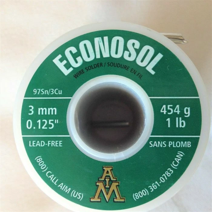 97 Sn/3 Cu Soild Wire Econosol Dia Lb Spool Lead Free, 41 OFF