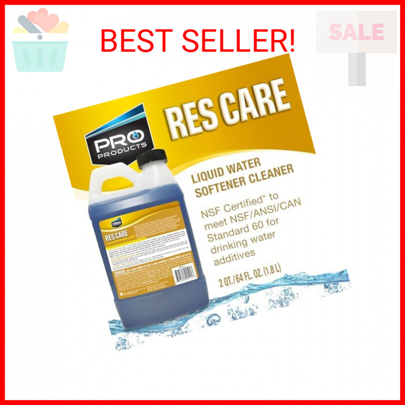 Pro Products Res Care Liquid Water Softener Cleaner, Universal Cleanser for Hard