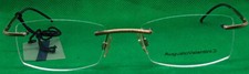 Rimless Augusto Valentini 1970's New Old Stock Glasses Frames, Mod. 75005 Col 15