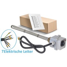 Elektroheizstäbe Edelstahl ideal für PHOTOVOLTAIK Einschraubgewinde 1 1/2"