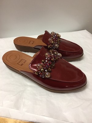 serene leather mules