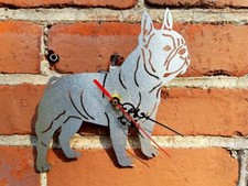 Französische Bulldogge Edelstahl Wanduhr Frenchi Bully