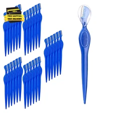 30 Pc Eyebrow Razor Precision Shaver Facial Exfoliating Dermaplaning Tool Peach