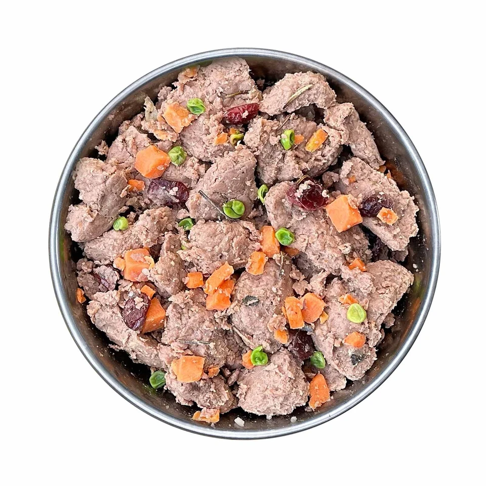 Nassfutter Ente Süßkartoffel Birne 400g Festessen für Hunde Hundefutter BARF - Bild 2 von 4