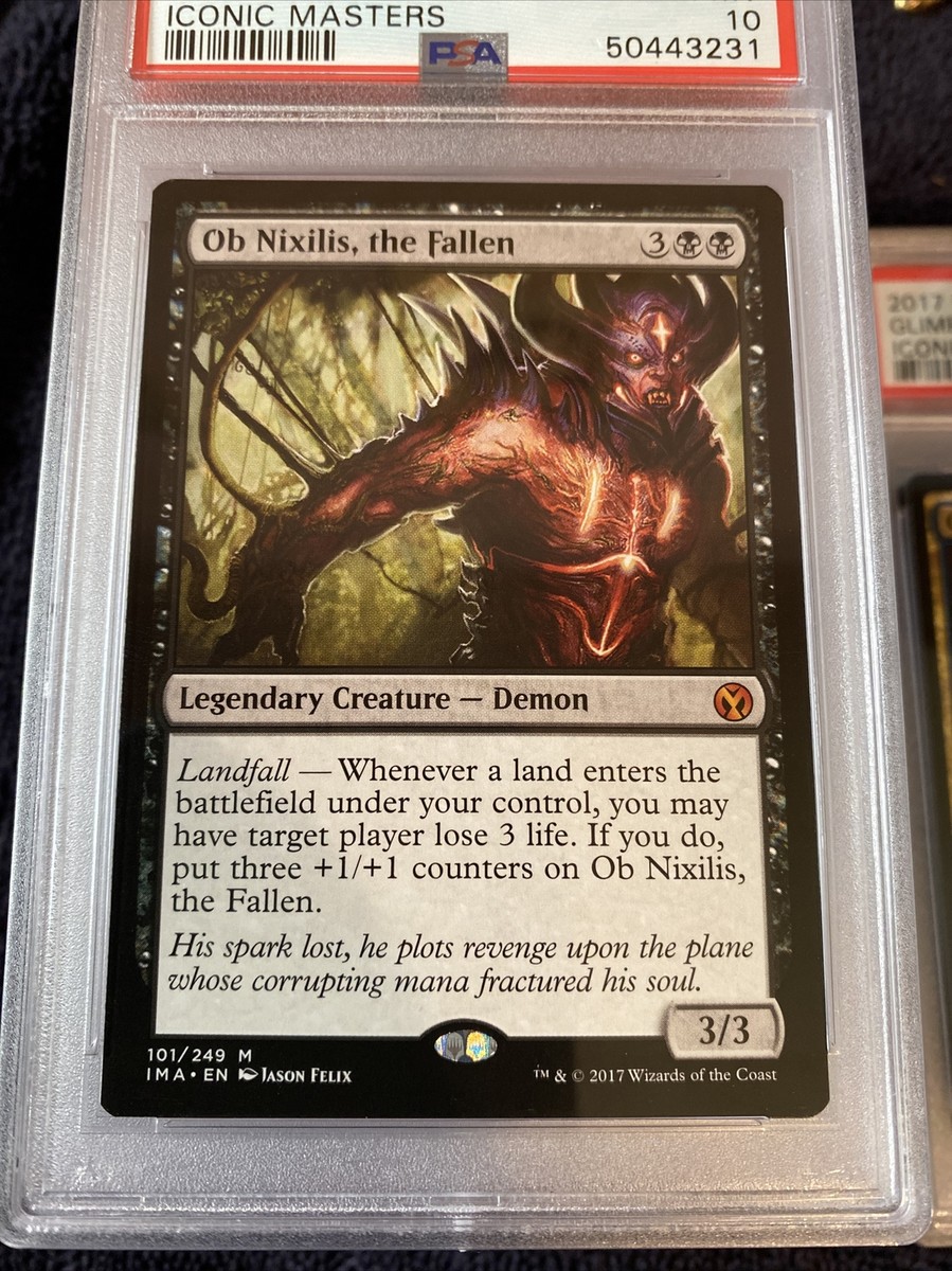 PSA 10 Gem Pop 1 OB NIXILIS, THE FALLEN Iconic Masters MTG | eBay