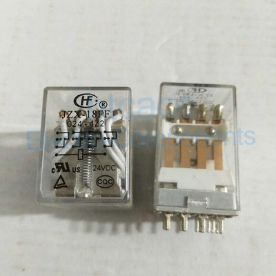 10pcs JZX-18FF-024-4Z2 24VDC HongFa General Purpose Relay 5A 14 Pins