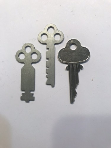 Antique National Cash Register Keys 1, 2, 3A, For all The 300 Class Register NCR