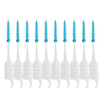 ROSENICE Dental Floss Interdental Brush Teeth Stick Double-ended Toothpick 200pc