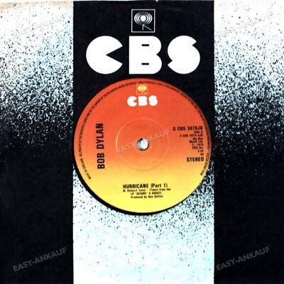 Bob Dylan - Hurricane Part 1+2 UK Single 7'' 1976 (VG+) jukebox '