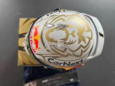 MAX VERSTAPPEN 2021 Belgium GP Special 1/2 Half Scale Helmet Schuberth EUR 287,40 - FR