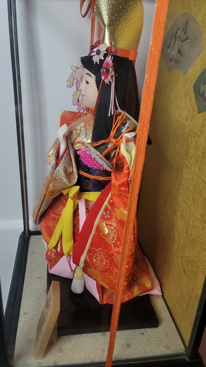 Japanese Vintage Kimono Cloth Doll 35cm / KABUKI 歌舞伎