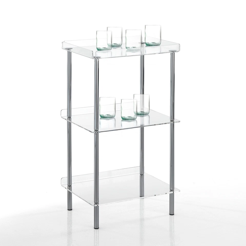 SCAFFALE GALAX RIPIANI IN ACRILICO TRASPARENTE ORESTELUCHETTA - Immagine 2 di 4