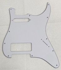 White 3-Ply For Fit Fender 11 Hole Stratocaster With P90 Style Guitar Pickguard
