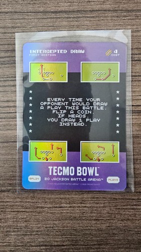 2026 Bo Jackson Battle Arena Tecmo Bonus BPL24 SSP Play Card “intercepted Draw”