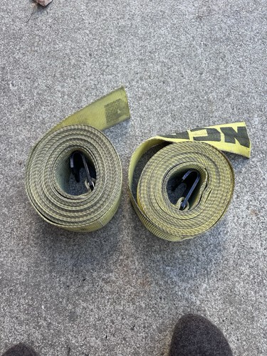 Trailer Tie Down Strap Truck Bed  5400 lbs 2450kgs 4"x29' Pair
