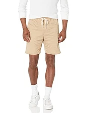Velvet by Graham & Spencer Men's Casual Benji Shorts, Khaki, Beige Size S