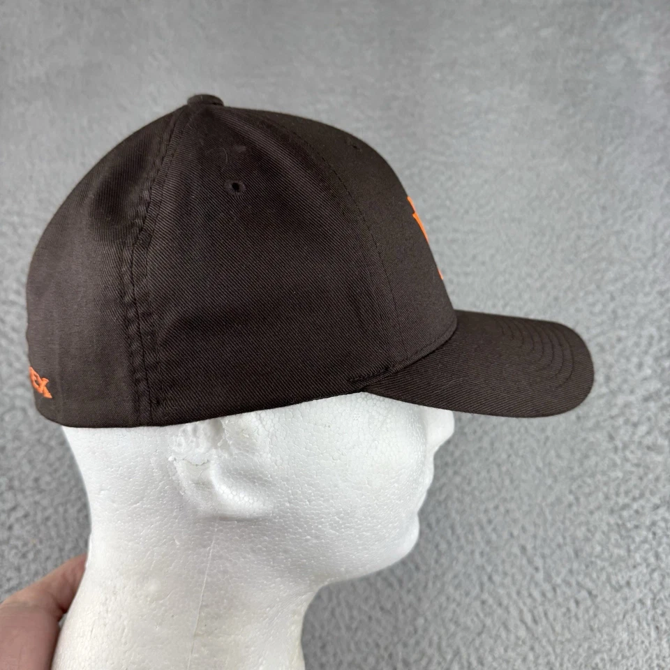 VORTEX Men's Brown Hat W Orange Logo S/m Flexfit Vortex Optics Hunting - Image 4 of 4