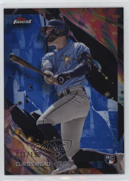 2024 Topps Finest Uncommon Blue Refractor 31/150 Curtis Mead #188 07b3