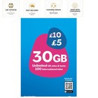 30GB Pay As You Go SIM for £5 - Hassle-Free Activation & International Coverage