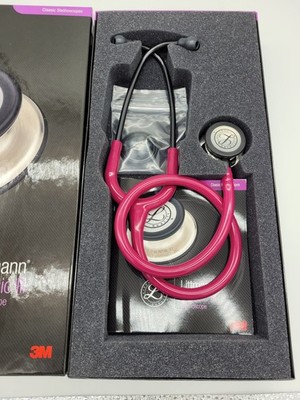 RARE Littmann Classic III Stethoscope, Raspberry Mirror Finish, 27 inch 5862 NEW