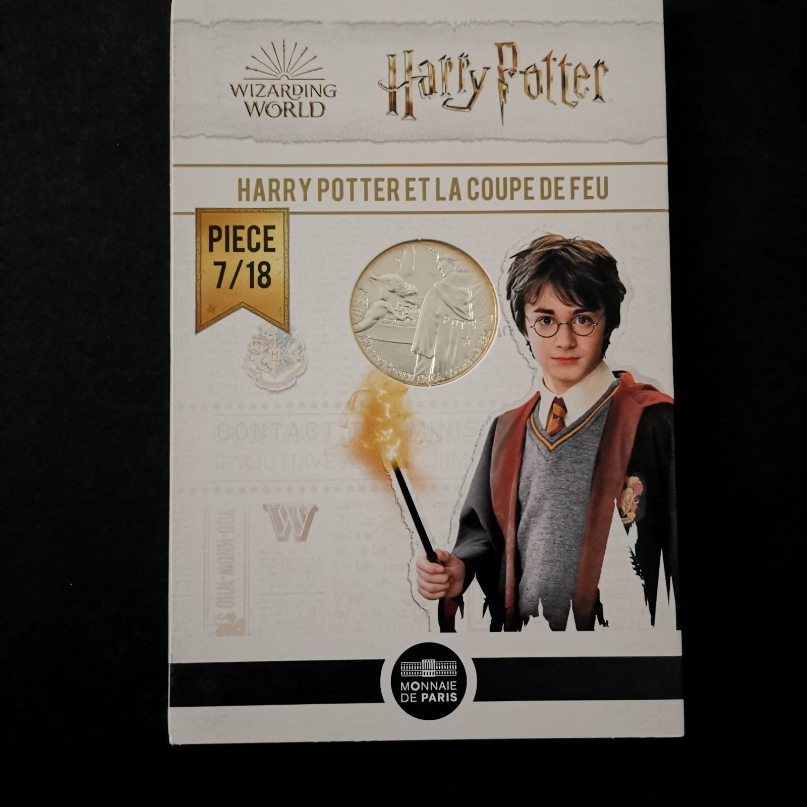 COFFRET 10 EURO 2021 ARGENT 333‰ HARRY POTTER 7/18 DRAGON / FRANCE EUROS / PATIN