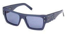 MCM MW0014 90V Rectangle Blue Plastic Sunglasses Frame 53-18-145