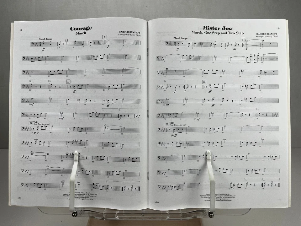 Harold Bennett Sheet Music Band Book Volume 1 Marches 15 Pages Trombone Baritone - Image 3 of 4